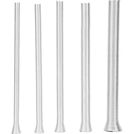Tube à ressort en acier super élastique,5Pcs 21cm Ressort de Traction,Ressort de Compression Kit PVC Tuyau de cintrage de fil électrique ressort,pour tubes de cuivre incurvés Tubes en aluminium (1/5)