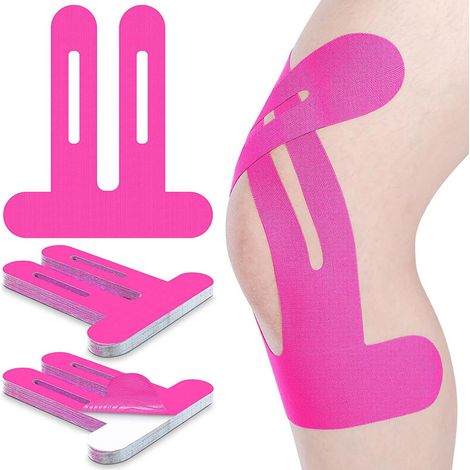 5 genouillères antidérapantes - Manchon de genou élastique pour le fitness, l'exercice, soulagement des douleurs articulaires - Protection du genou confortable et durable (1/5)