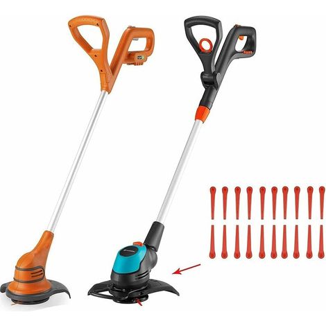 Lot de 100 Lames en Plastique compatibles avec Coupe-Bordure Gardena, Lames de Rechange pour Coupe-Bordures Gardena et Coupe-Bordures sans Fil. (1/4)