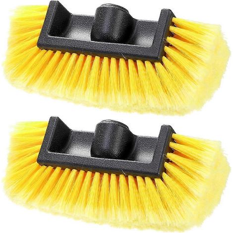 Tête de brosse pour lavage auto, éponge à récurer avec poils souples, équipement de lavage extérieur pour voitures, camping-cars, camions, bateaux et caravanes (1/5)