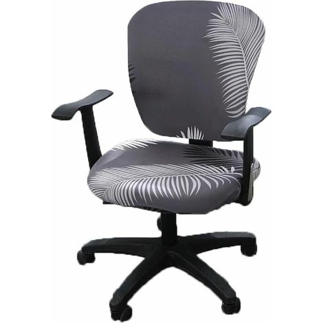 Büro-Computerstuhlbezüge, geteilter, dehnbarer Sitzbezug, waschbarer und abnehmbarer drehbarer Stuhlschutzbezug
