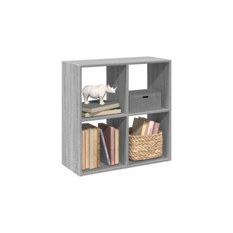 Étagère séparatrice de pièce sonoma gris 69,5x29x69,5 (1/5)