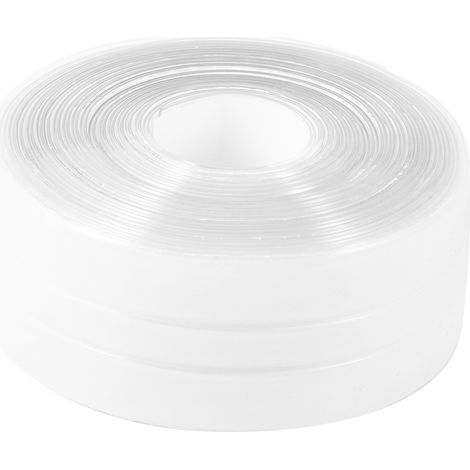 Bande d'étanchéité autocollante et imperméable pour comptoir de cuisine, évier, salle de bain et toilettes (1/5)