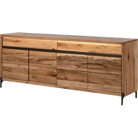 Sideboard Wild-/Zerreiche 202x47x80 natur geölt MONTREUX LUX 101