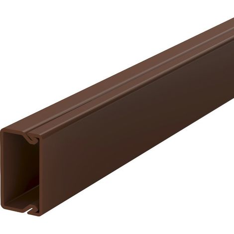 OBO Bettermann Canalina a parete e a soffitto con foratura sul fondo 15x30x2000 Cloruro di polivinile marrone seppia RAL 8014, 6025021