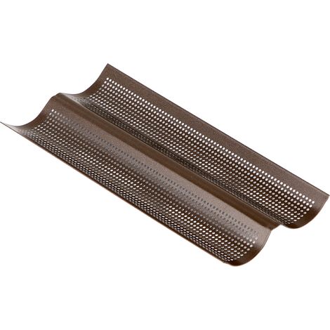 Gobel - Plaque perforée 2 baguettes marron