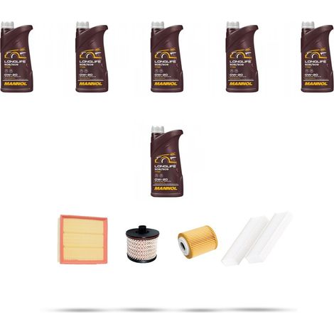 Kit tagliando 4 FILTRI e 6L OLIO compatibile con Peugeot Expert III (K0) 1.5 BlueHDI 75kw dal 2018 (1/5)