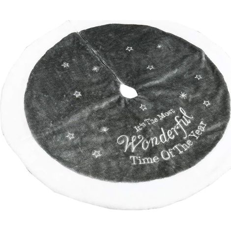 Coussin de sapin de Noël, jupe de sapin de Noël en peluche ronde, coussin de décoration de sapin de Noël, (1/4)