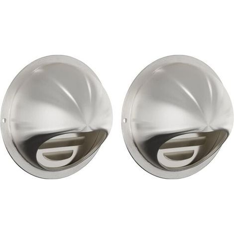 Lot de 2 pare-brise, 100 mm, argent, acier inoxydable (1/5)