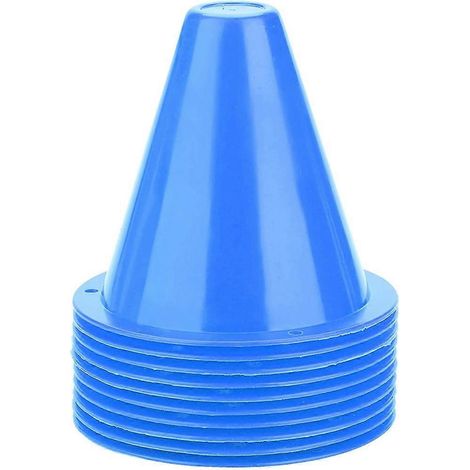 10 cônes de marquage pour l'entraînement d'agilité au roller, au football et au soccer (B) (1/5)