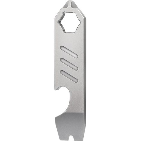 Mini levier EDC en titane - Outil de poche - Ouvre-bouteille, tournevis, clé (1/2)