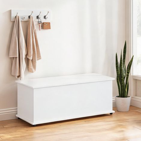Armoire de rangement blanc en bois 100 x 40 x 40 cm (1/5)