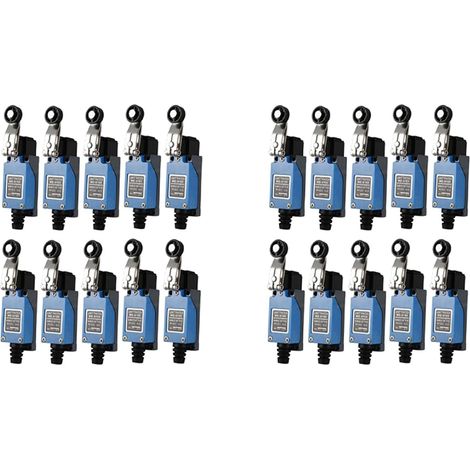 20 Pièces Séries ME-8104 Interrupteur de Fin de Course de Type de Bras de Rouleau Momentané pour Moulin CNC 5A 250 V ME8104 Mini Interrupteur (1/5)