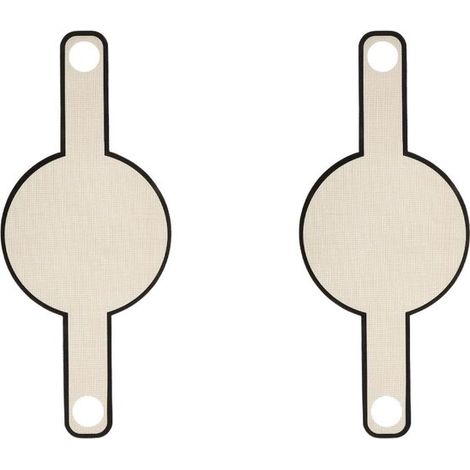 Tapis de cuisson pour le pain - 2 pièces - Réutilisable - Tapis de cuisson en silicone multifonctionnel - Longues poignées Tapis à pâtisserie - Convient pour friteuse à air, four et micro-ondes - 54,5 (1/5)