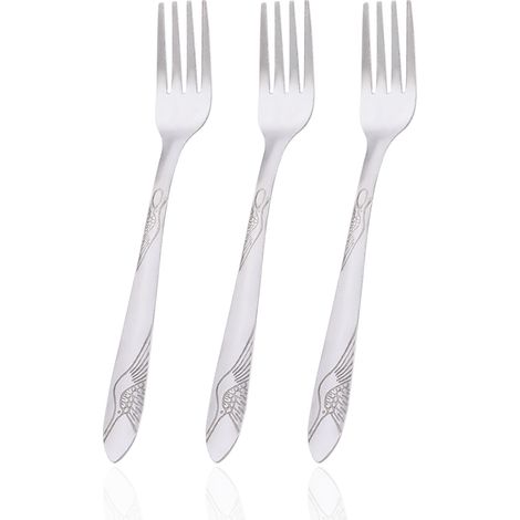 50 fourchettes de table, acier inoxydable, design épuré, usage quotidien et professionnel, résistantes à la corrosion (1/5)