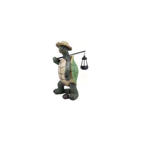 Statue de tortue en résine pour jardin, ornement décoration extérieure réaliste, résistant aux intempéries – Modèle W97–
