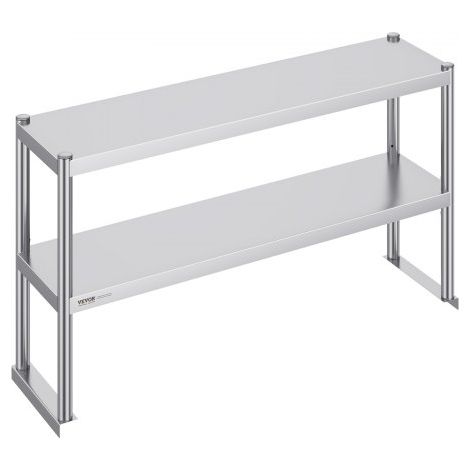 Scaffale a Doppio Piano 305 x 1219 x 600 mm Scaffale in Acciaio (1/5)