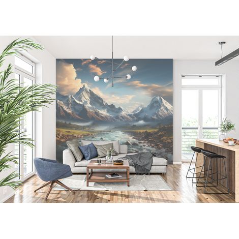 Papier peint panoramique montagne et nature - 300 x 250 cm (1/2)