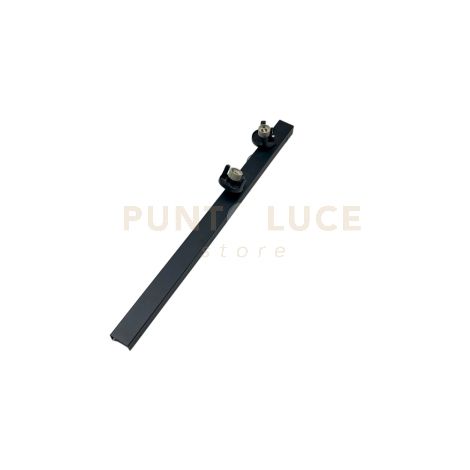 Snodo Base 2 luci portalampada incluso nero attacco GU10 sistema modulare di faretti componibile testine non icluse orientabili