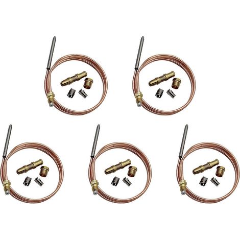 Cinq clips de thermocouple (1980-036) pour remplacer les ensembles de voyants indicateurs de commande de thermostat, compatibles avec les thermocouples universels (36 pouces). (1/5)