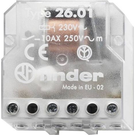 Finder Relè Interruttore Incasso - 230 V/AC 10A 26.04.8.230.000