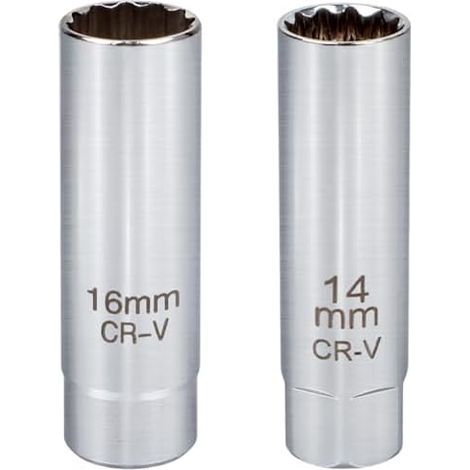 Douille de Bougie Magnétique, 14mm et 16mm CR-V, Clé à d'Allumage pour Voiture, Kit 2 Pièces - (1/5)