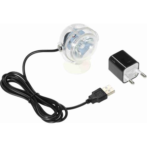 Projecteur LED étanche pour Aquarium, lumière Submersible, conception de lentille convexe avec ventouse, décoration décorative pour Aquarium, changement de couleur (1/5)