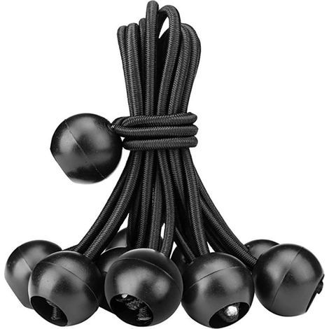 Tendeur de bâche avec boule, tendeur de bâche avec boule, tendeur en caoutchouc pour bâches, tente en pâturage, boucles d'expansion(30 pièces (15 cm) (1/5)
