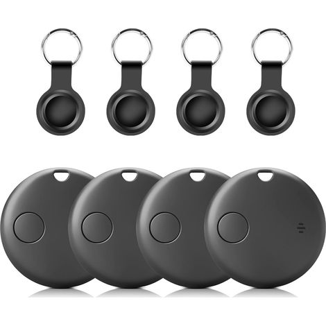 [4er-Pack] Ersatz-AirTags, [MFi-zertifizierte] Bluetooth-Objektfinder, Smart Finder kompatibel mit Apple „Wo ist“ (nur iOS), IP68 wasserdicht