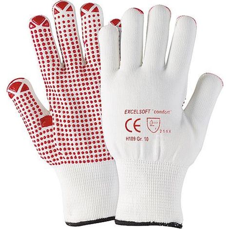 Gant de protection tricoté blanc - taille 10-11 1 paire