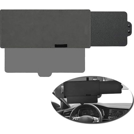 Sonnenblendenverlängerung fürs Auto – Sonnenblende – Blendschutz – UV-Schutz – Schützt vor tiefstehender Sonne und entgegenkommenden Scheinwerfern – 31 x 13 cm
