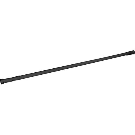 Douceur D'Intérieur – Barre de douche télescopique extensible 110-200 cm – Aluminium finition epoxy – Fixation par pression sans perçage – Compatible rideaux standards