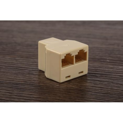 Adaptateur RJ45 RS PRO, 2 ports ( Prix pour 1 ) (1/5)