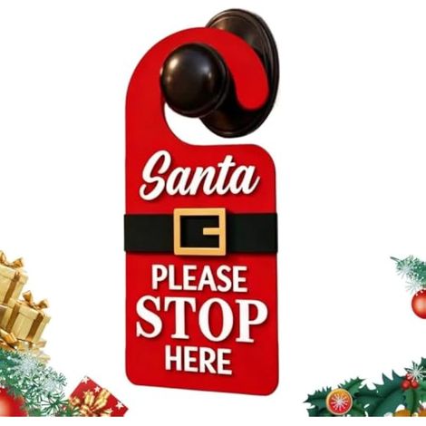 Décorations Suspendues De Porte De Noël Père Noël Festif Saisonnier Mignon (1/5)