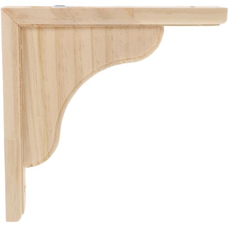 Console - Bois Massif - Style Rustique - 150 x 150 mm - Pour Salon Chambre Ou Entrée - 1 Pièce