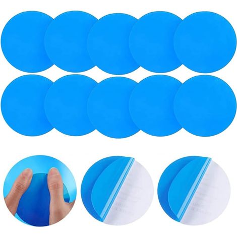20 Pièces Rustine Piscine, Piscine Patch Kit De Réparation, Piscine Kit De Réparation, Réparation Plastique Correctifs Auto-adhésives Rustine pour Piscines Gonflables Bateaux, Bleu