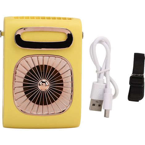 Ortviai Ventilatore da Collo Portatile – 10000 mAh, 3 Velocità Silenziose – Design Ergonomico in ABS Robusto – Ideale per Sport e Lavoro all'Aperto (1/5)