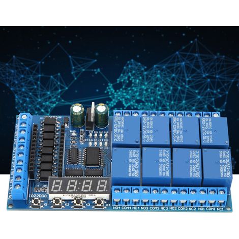 DC 12V 8-Kanal Pro Mini PLC Relais-Schutzmodul Verzögerungstimer-Schaltung für Arduino 8-Kanal Pro Mini PLC Relaisplatine (1/5)