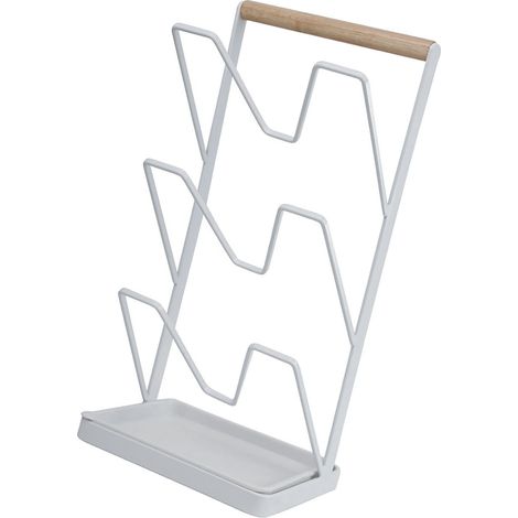 Support vertical à 3 niveaux pour couvercles de casseroles, égouttoir, rangement et planche à découper (1/5)