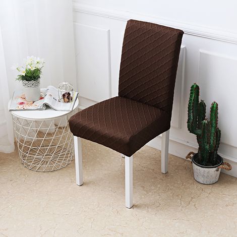 Housses de chaises élastiques amovibles et anti-salissures pour la décoration de la cuisine et de la salle à manger