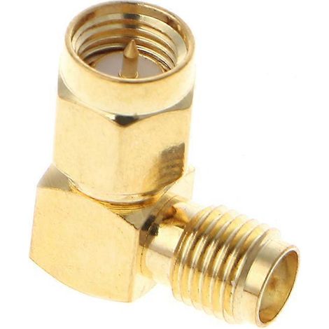 SMA-Stecker auf SMA-Buchse rechtwinkliger 90°-HF-Koaxialstecker-Adapter (1/5)