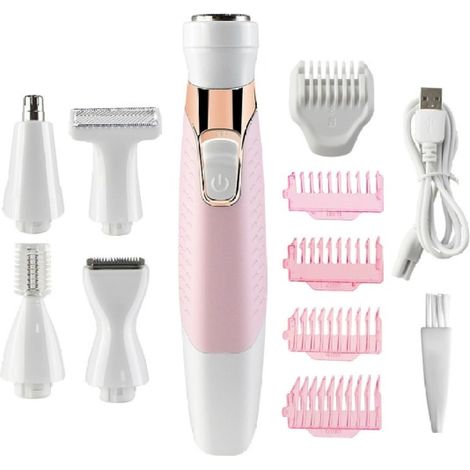 HOXILEELEO - Rasoir intime pour femmes, tondeuse électrique 3 en 1 pour le corps, le maillot, le visage et les sourcils (1/5)