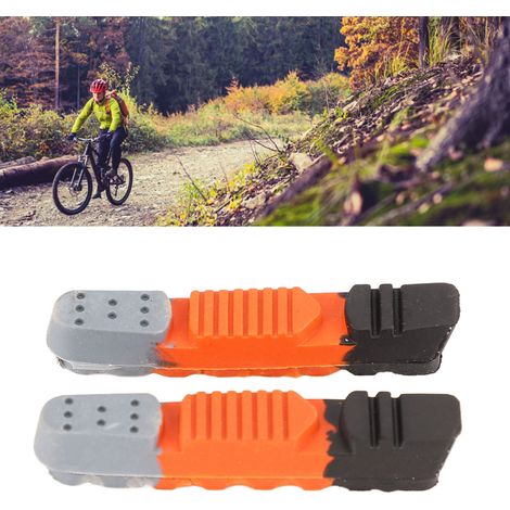 1 Paire de Plaquettes de Frein VTT/Vélo Route Antidérapantes en Caoutchouc Résistant à l'Usure - 3 Couleurs (1/5)