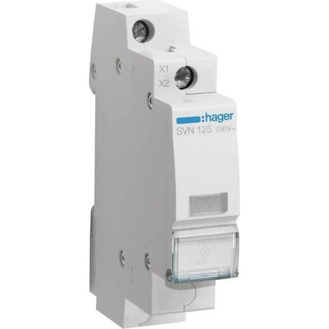 [GEBRAUCHT] B-Ware Hager SVN125 Leuchtmelder Signalgeber 230V LED Farblos IP20 (1/2)