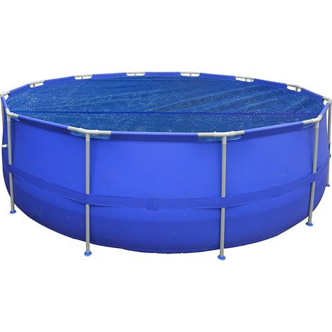 Viking Choice – Couverture solaire pour piscine ronde 300 cm – Protection contre feuilles et saleté – Tissus à déchirures thermiques – Chauffage thermique