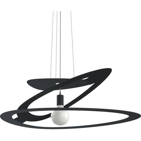 LUMICOM DILATE Sospensione, 1X E27, max 42W, metallo, antracite, D.80cm