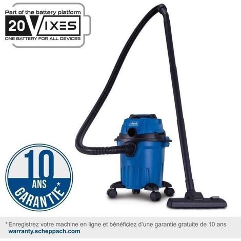 Aspirateur eau et poussiere sans fil avec starterkit 4Ah C-NTS15-X SET L - SCHEPPACH