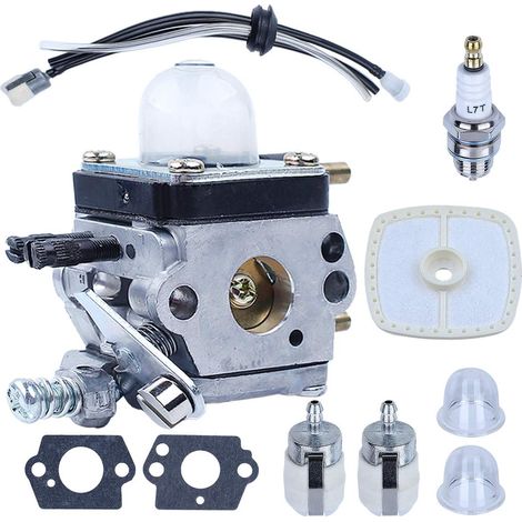 Carburateur Adefol C1U-K54A avec kit de remise à neuf et filtre à air pour motoculteur 2 temps Mantis 7222 7222E 7222M 7225 7230 7234 7240 7920 7924 (1/5)