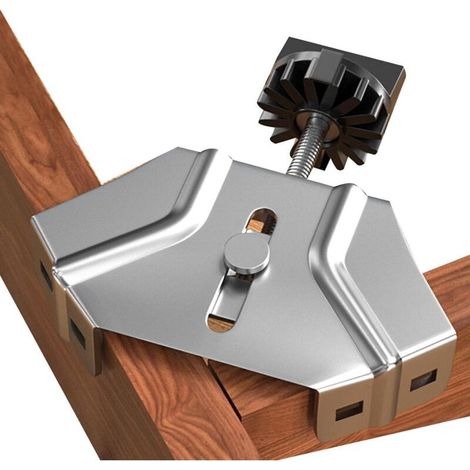 Pince À Angle Droit Étau à Bois 90° pour Assemblage,Accessoires de Précision Réglables Ergonomiques pour Encadrement, Soudure, Fabrication de Meubles avec Support Renforcé (1/5)