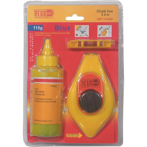 TRACCIARIGHE IN KIT CON MINILIVELLA kit mt. 30 e minilivella